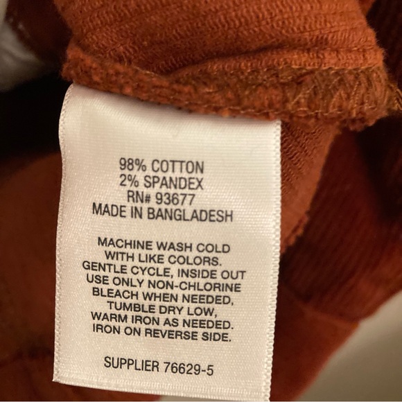 St Johns Bay Corduroy Shirt Jacket Preppy Winter Long Sleeve Boyfriend Shacket - Picture 16 of 17